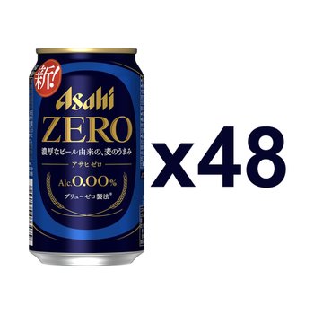 [해외] 일본 아사히 제로 무알콜 맥주맛 음료 350ml 48캔