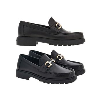 26SS 더글라스 DUGLAS 더블 간치니 로퍼 블랙 0768108 151512039