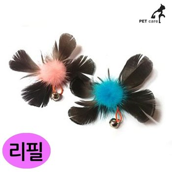 랜덤 고양이장난감 플라잉 검정낚시대 리필 타임 고양이 캣완구 애완용품