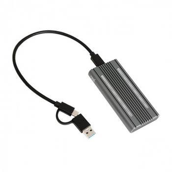 리버네트워크 NX1346 RGB 라이팅 USB3.1 Type-C to M.2(NVMe/SATA) SSD 케이스(NX-U31NVME-G2)