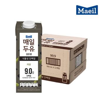 매일유업 매일두유 검은콩 950ml 12팩 저당 대용량 이중포장