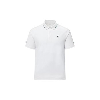풋조이골프반팔티 VQA RHRFJ41442 니트 밴드 반팔 폴로 셔츠 White