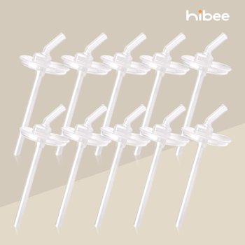 하이비 푸고빨대컵 교체용 빨대리필 10P+빨대세척솔 세트