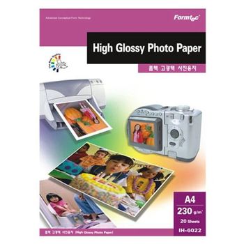 고광택포토용지(인화지) IH-6022 A4 20매 230g GWM lg포켓포토인화지