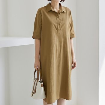 김여사, (무료배송) (99) 바스락 반오픈 원피스 3OP507221 엄마옷 중년여성 50대 60대