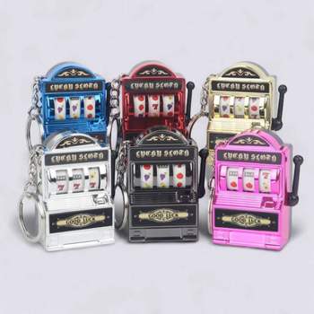 움직이는 슬롯머신 가방고리 열쇠장식 액세서리