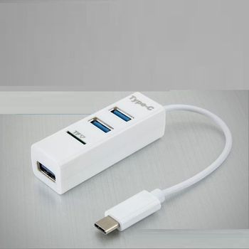 USB 632THV99 3.1 카드리더기 Type C USB 3Port White IB604