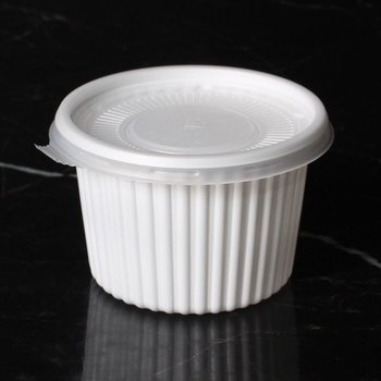 일회용 소스용기 100파이 PP 대 화이트 200세트 소스 (WFH4RAX)