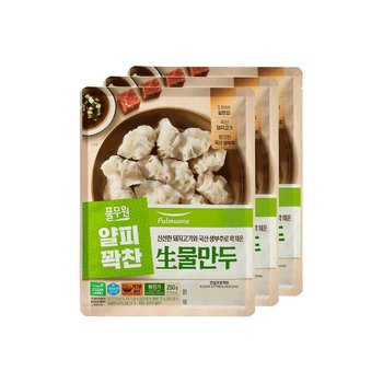 풀무원 생물만두 250g 3봉 즉석간편조리 x 8개