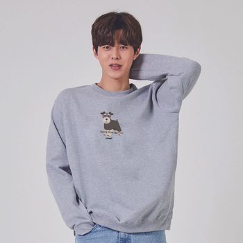 키밍 케리블루테리어 그래픽 맨투맨 후드티