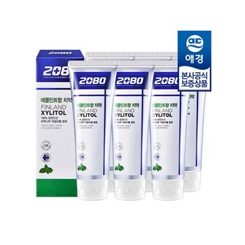 2080 자일리톨 치약 애플민트향 100g x6개
