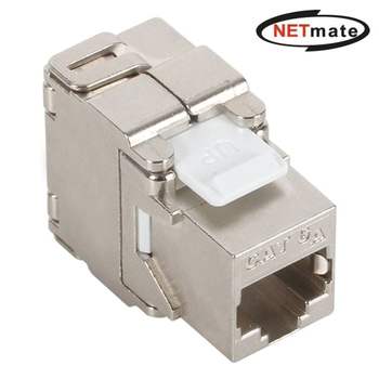 NETmate CAT.6A STP Toolless 키스톤잭 랜젠더 랜선연장 LAN젠더