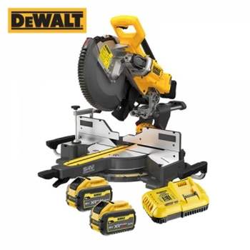 디월트 022IQC87 60V MAX 충전 305mm 슬라이딩 각도절단기 세트(3.0Ah 2팩 톱 날포함) DCS781X2-