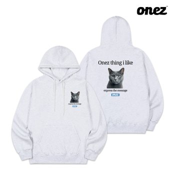 [ONEZ] 원즈 OZ 기모 후드티 RUSSIAN BLUE (OZ220) 오트밀
