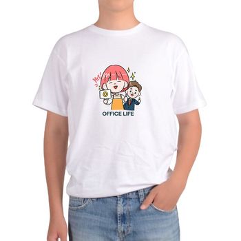 반팔티 직장생활 라떼는말야 점심메뉴 직장상사