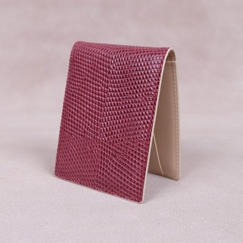 이니셜무료이태리 리자드 머니클립 (와인)