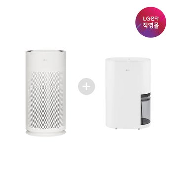 엘지전자㈜ [신세계백화점][LG전자 직영] 세트상품 AS105GWJC+DQ154MWGA (공기청정기+제습기)