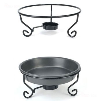 25.8cm 높은 피자팬 워머기 고체알콜 스탠드 15호 SET