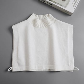 페이크 167EKZ45 윈터 레이어드 골지 니트 이너티 목폴라