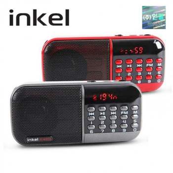 휴대용 MP3 라디오 인켈 미니 FM 수신기 효도라디오 스피커 FM라디오