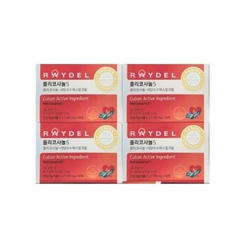 레이델 폴리코사놀 5 200mg x 30정 X 4개 -AO-