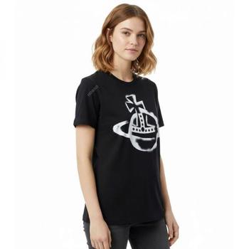 비비안웨스트우드 STENCIL ORB CLASSIC TSHIRT 3G010033 J001M N401 스텐실 클