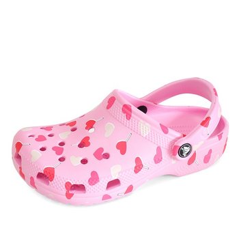 클래식 발렌타인데이 클로그 샌들 슬리퍼 아쿠아슈즈 하트 핑크 209754-6S0