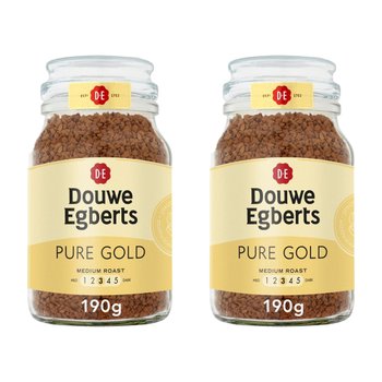 [해외] Douwe Egberts 도위에그버츠 퓨어 골드 인스턴트 커피 190g 2개
