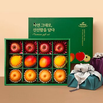 [SSG상품권증정이벤트][1/26(월)순차출고][보자기동봉] 시그니처 혼합6호 (사과4/배4/한라봉2/애플망고2) 과일 선물세트