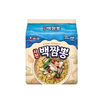 [농심] 사천 백짬뽕 멀티(4입) x 2팩(총 8봉지) (10900720)