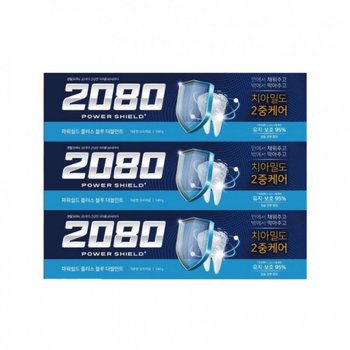 2080 SRWI3896 파워쉴드 플러스 블루 더블민트 치약 140g 3p