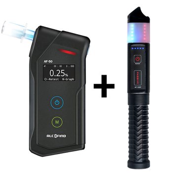 디에이텍 음주측정기 AF-50 + 음주감지기 AF-100P 세트상품 경찰청 공공기관 관공서  운수회사용