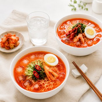 삼삼한 김치말이 냉라면 (농심 사리면10봉+김치말이육수10팩)