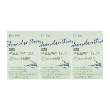 닥터린 콘드로이친 1200 콘레이티+MBP 1200mg x 30정 x 3박스