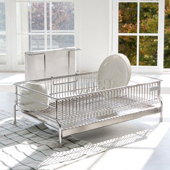 로긴 올스텐 식기건조대 1단 쟁반형 풀세트