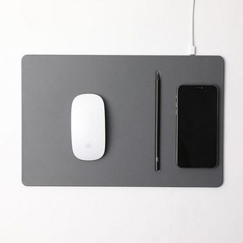 파우트 PRO고속무선충전 마우스패드-(HANDS3 그레이)