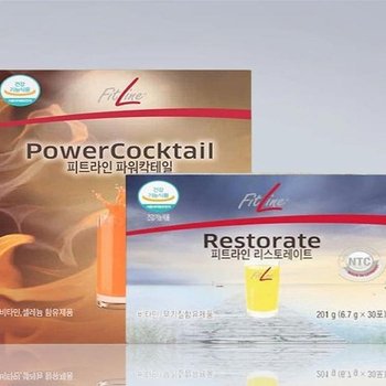 (최신제조) 독일PM쥬스 파워칵테일 리스토레이트 피트라인 2종세트 x2SET(SH)