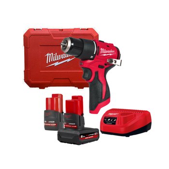 밀워키 M12 BLPDRC-5252C 해머드릴 12V 2.5A 5A 2개세트