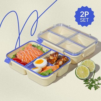 코코라커 캔디팟 칸칸분리 도시락 컴팩트세트(2color)