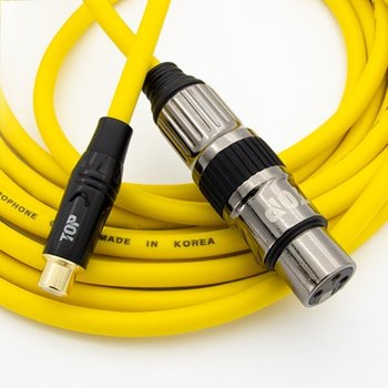 탑라인에이치디 HDTOP RCA to XLR FF 옐로우 케이블 (1m, HT-TP2584)