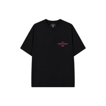 26SS 안티소셜소셜클럽X송지오 오토그래프 로고 반팔 티셔츠 블랙