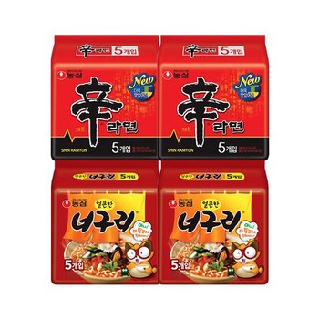 농심 신라면 10개 + 너구리 10개