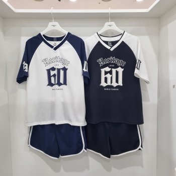 쿨텐션 반팔 티 반바지 세트14570-131-413-32