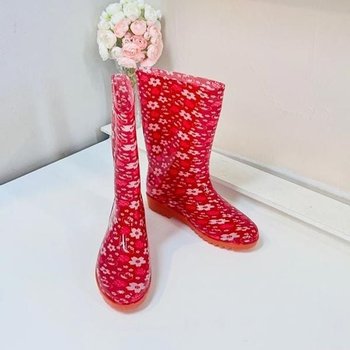 고품질 듀플렉스 여성장화(플라워)245mm 농사장화 전신장화 장화바지 (WFG1OAE)