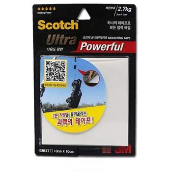 3m CK88RJ23 초강력폼 양면테이프(평면용)10cmx 10cm 테이프 양면테이프 접착제