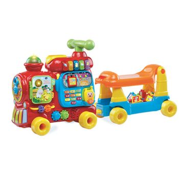 JMds 브이텍 4 in 1 알파벳 트레인 붕붕카 (V181900) 아기 유아 유아완구 승용완구