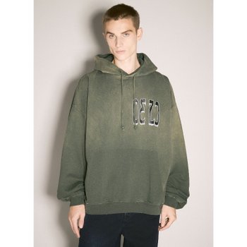 [해외] [해외배송] 032C 스플라이스드 버블 코튼 로고 후드티셔츠 F24 URC 0632 450 FADED OLIVE DRAB