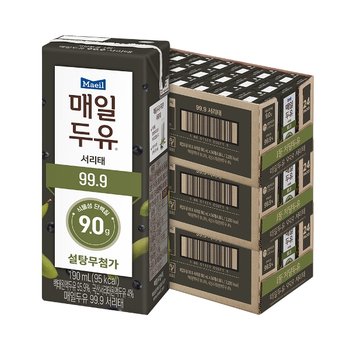 매일두유 99.9 서리태 190ml 72팩