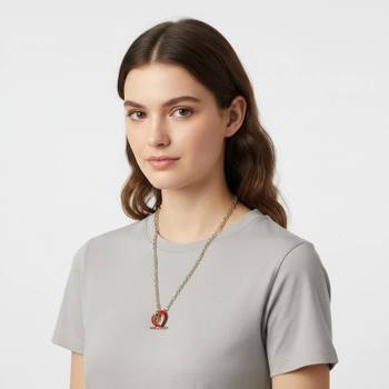 아페쎄 하트 에나멜 목걸이 MEACD F70833 RGA 1691136