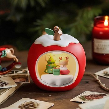 레토 크리스마스선물 무드등 애플하우스 LED 터치센서 사과 트리 인테리어 조명